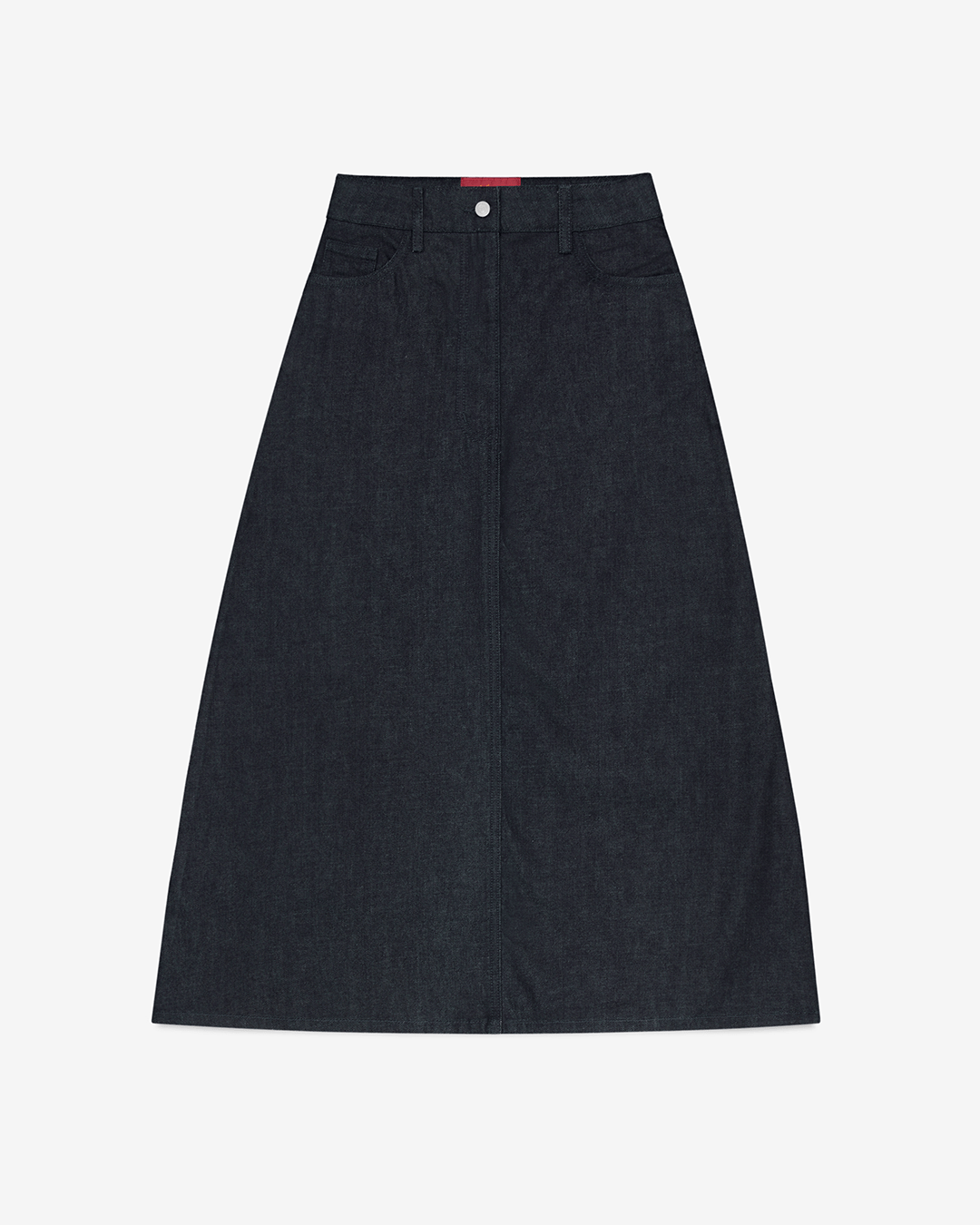 Raw Denim A-Line Skirt