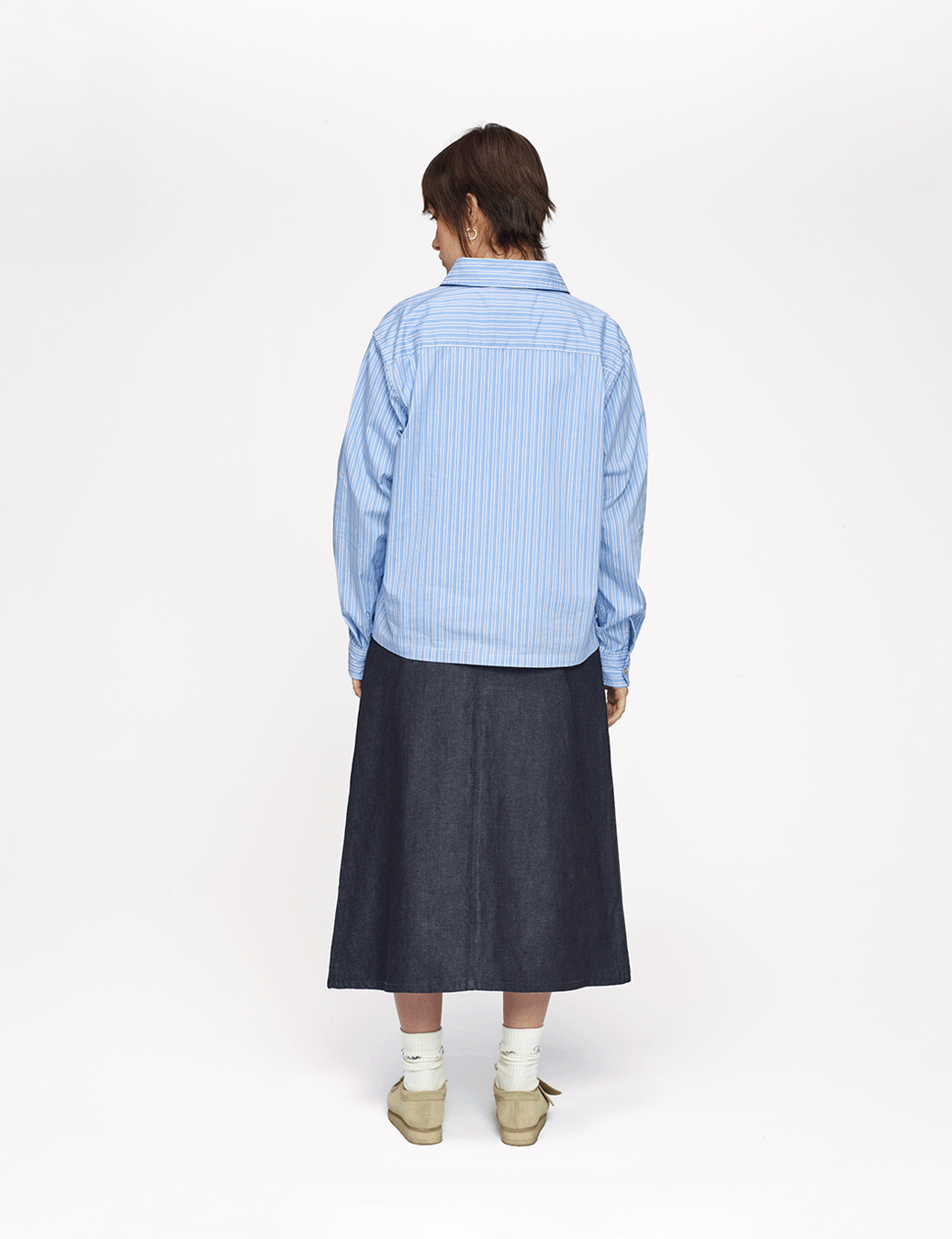 Raw Denim A-Line Skirt