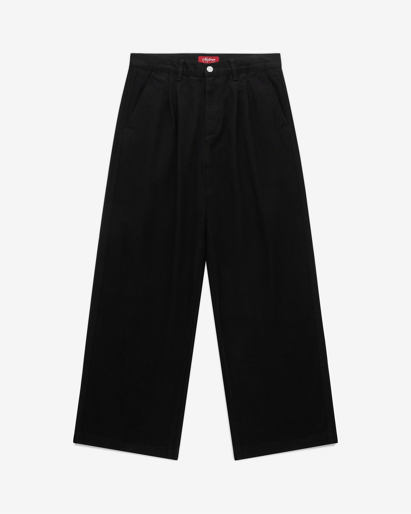 Everyday Pleats - Black Trousers - Cotton Twill - Bottoms