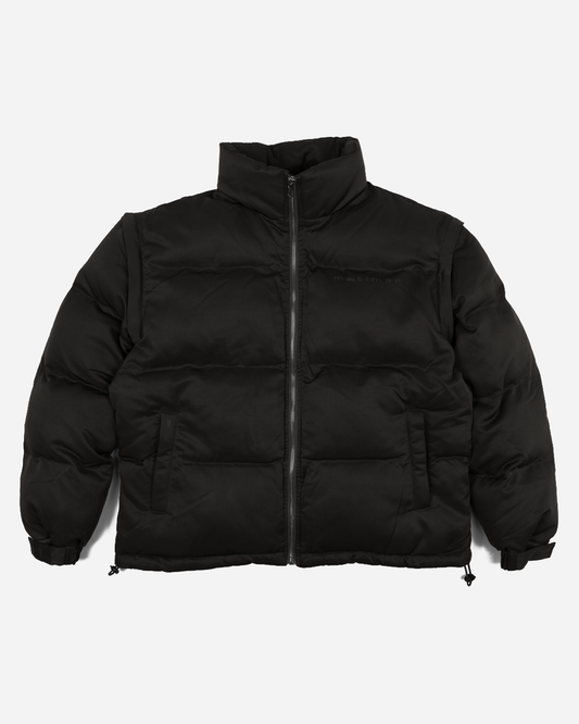 Black Convertible Puffer Jacket