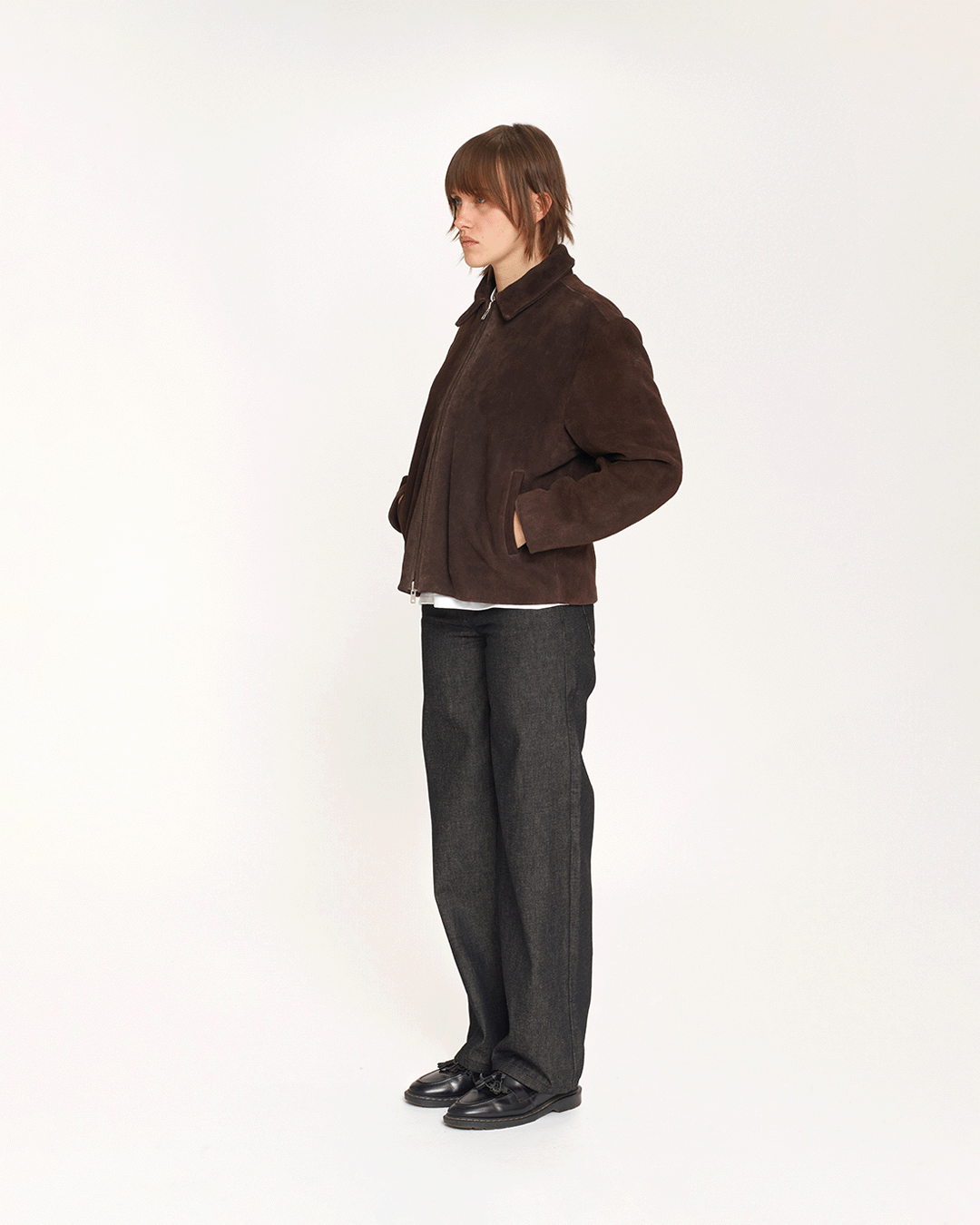 Suede Dinner Jacket (Brown)