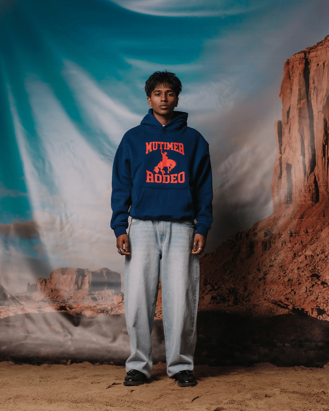 Rodeo Hoodie Blue