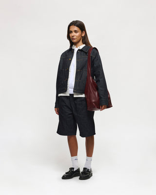 Bordeaux Leather Carry-All Everyday Tote