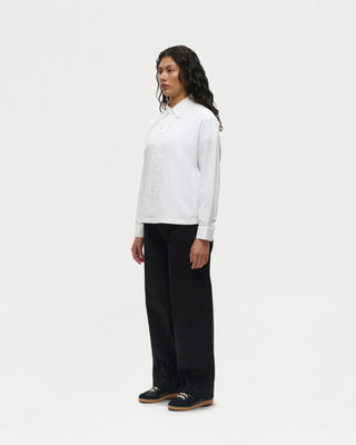 Decadence Long Sleeve Shirt (Pearl White)