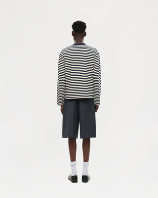 Longsleeve Freddy T-Shirt (Navy / Off-White)