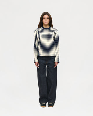 Longsleeve Freddy T-Shirt (Navy / Off-White)