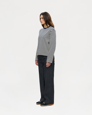 Longsleeve Freddy T-Shirt (Navy / Off-White)