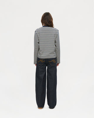 Longsleeve Freddy T-Shirt (Navy / Off-White)