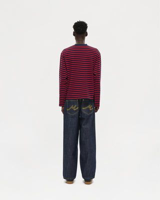 Longsleeve Freddy T-Shirt (Navy / Red)