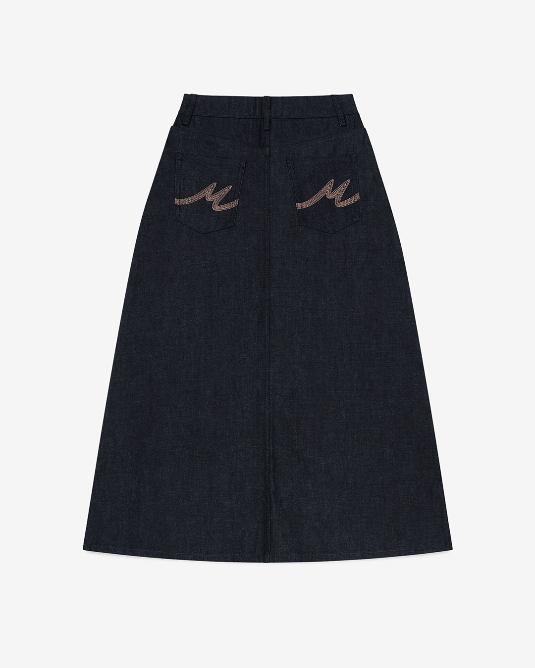 Raw Denim A-Line Skirt