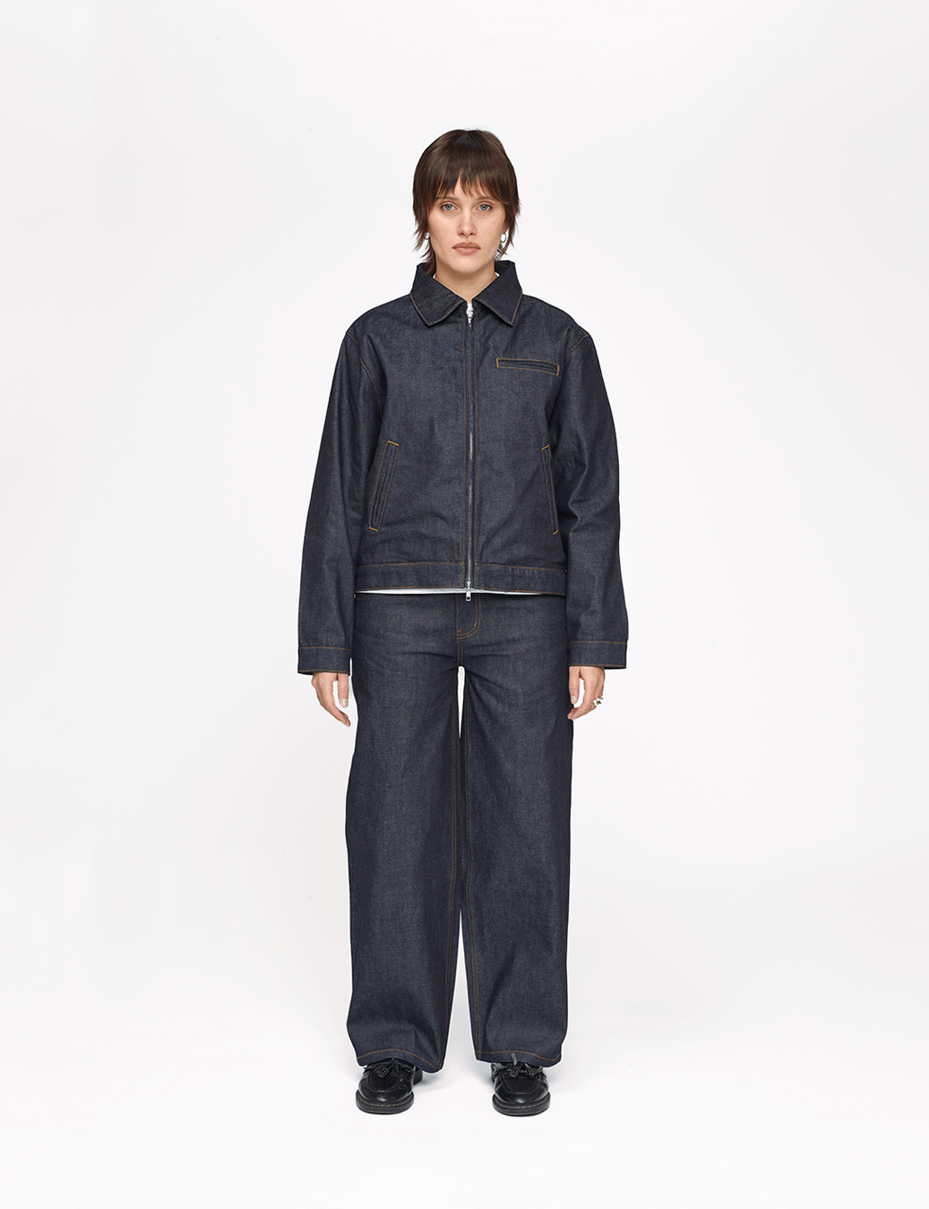 Raw Denim Workwear Jacket