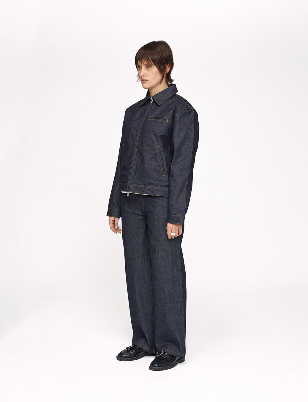 Raw Denim Workwear Jacket