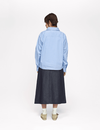 Raw Denim A-Line Skirt