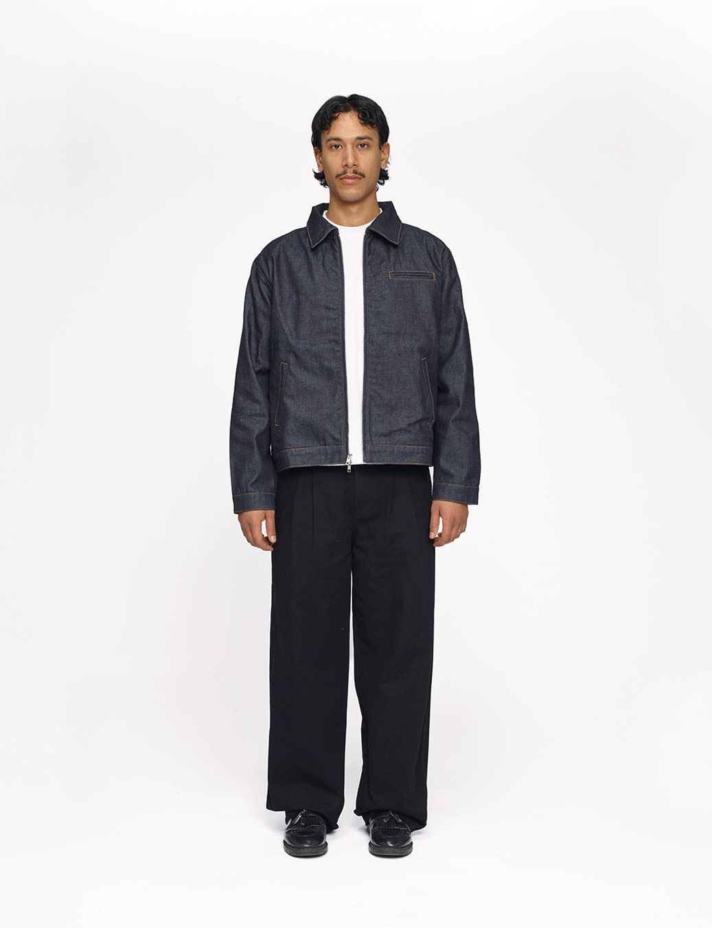 Raw Denim Workwear Jacket