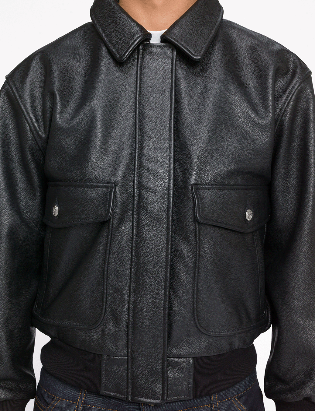 Leather Bomber Jacket