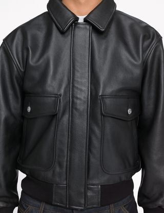 Leather Bomber Jacket