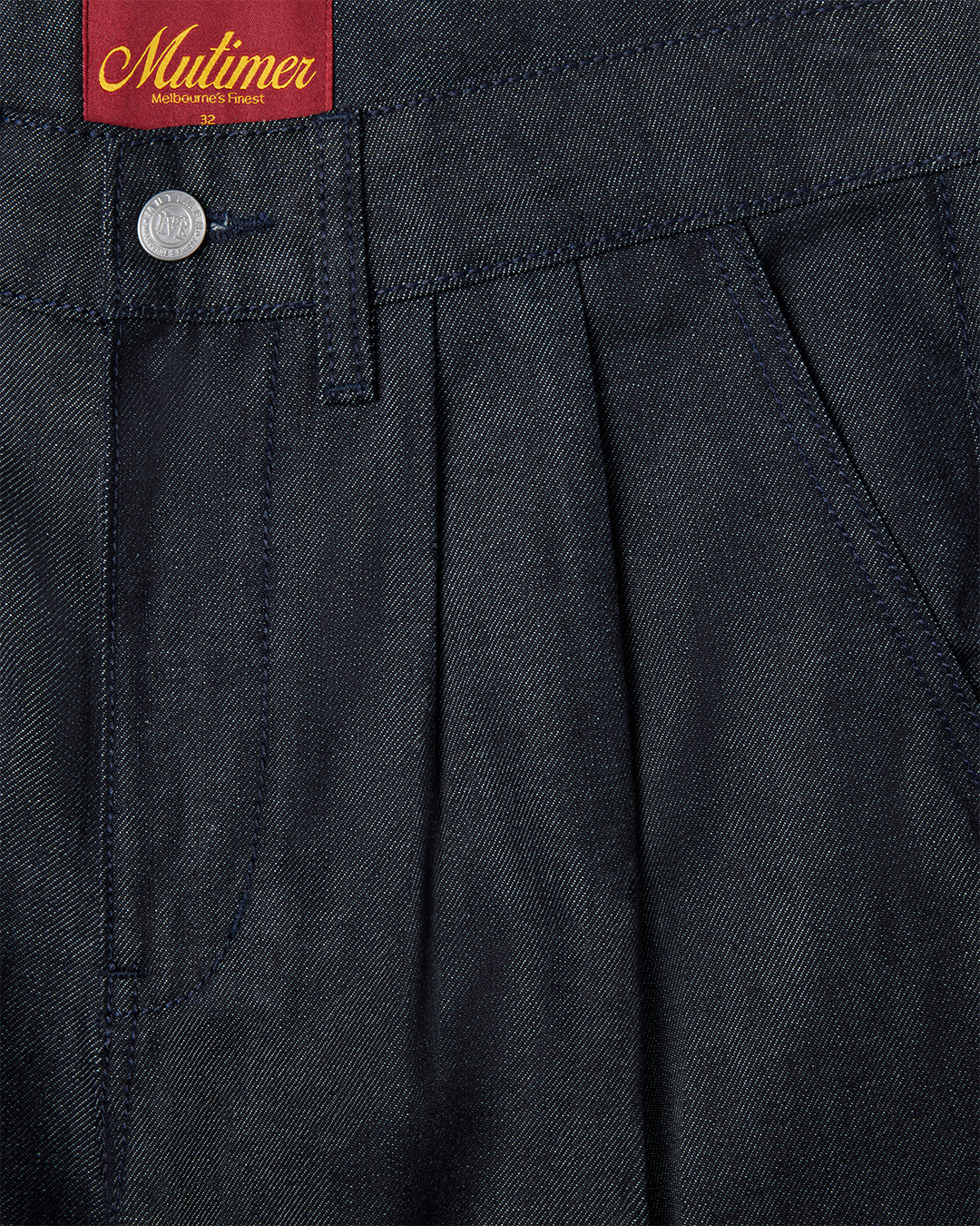 Ghost Pleated Denim