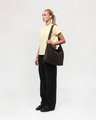 Suede Carry-All Everyday Tote