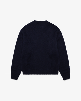 Shaggy Mohair Knit (Navy)