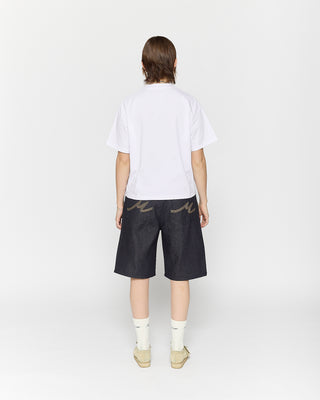 Raw Pleated Shorts