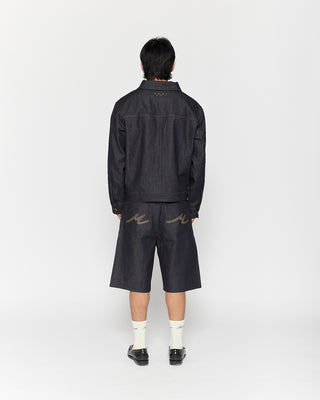 Raw Pleated Shorts
