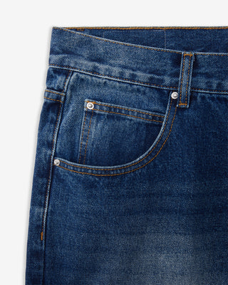 Straight Cut Denim (Mid Wash)