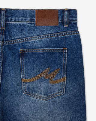 Straight Cut Denim (Mid Wash)