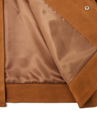 Suede Universal Trucker Jacket (Tan)