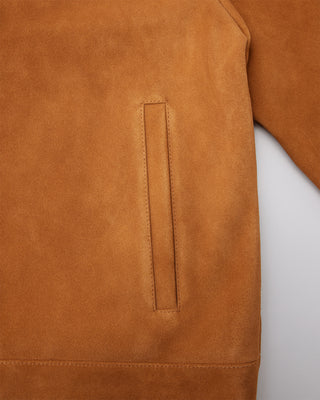 Suede Universal Trucker Jacket (Tan)