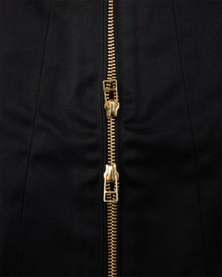 Waxed Windbreaker Jacket (Black)