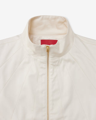 Waxed Windbreaker Jacket (Off-White)