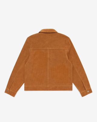 Suede Universal Trucker Jacket (Tan)