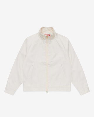 Waxed Windbreaker Jacket (Off-White)