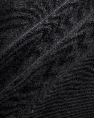 Straight Cut Denim (Aged Black)