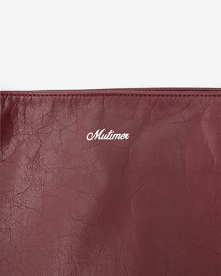 Bordeaux Leather Carry-All Everyday Tote