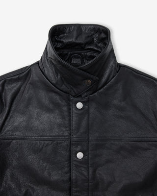 Universal Trucker Jacket (Black Leather)