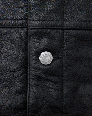 Universal Trucker Jacket (Black Leather)