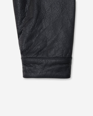 Universal Trucker Jacket (Black Leather)