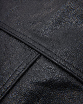 Universal Trucker Jacket (Black Leather)
