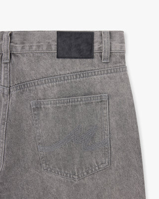 Straight Cut Denim (Stone Grey)