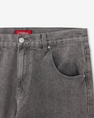 Straight Cut Denim (Stone Grey)
