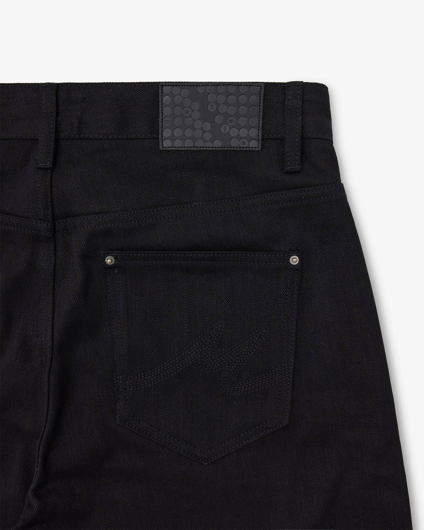 selvedge denim back pocket
