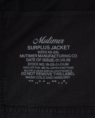 Surplus Jacket (Washed Black)