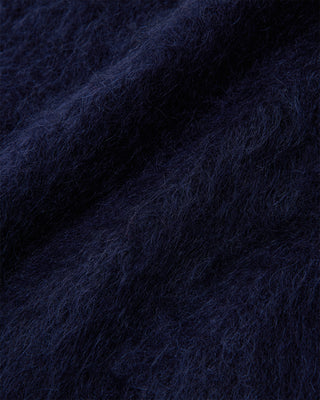 Shaggy Mohair Knit (Navy)