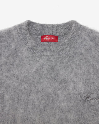 Shaggy Mohair Knit (Silver Grey)