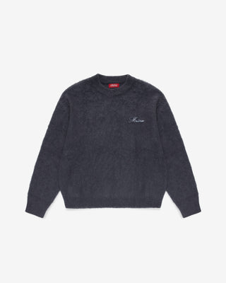 Shaggy Mohair Knit (Anthracite)