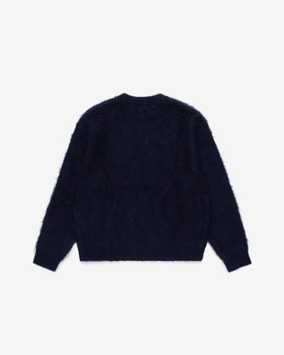 Shaggy Mohair Knit (Navy)