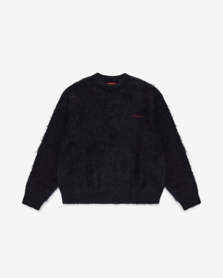Shaggy Mohair Knit (Black)