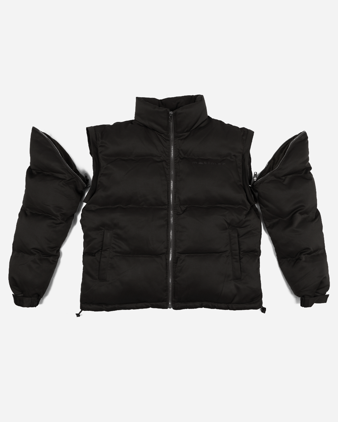 Black Convertible Puffer Jacket