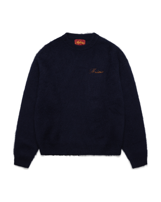 Shaggy Mohair knit (Navy)